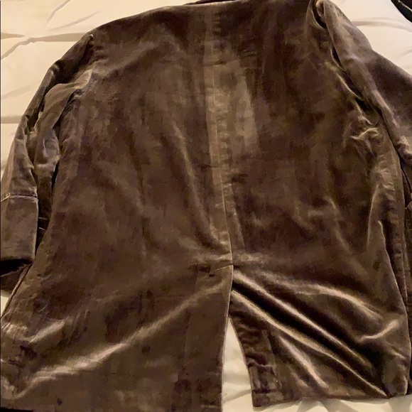 Anthropologie Eggplant Velvet Blazer - Picture 6 of 7